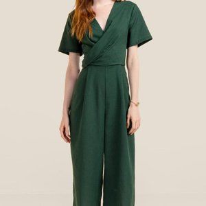 Womens L Francesca’s Jaylene Twist Front Jumpsuit
